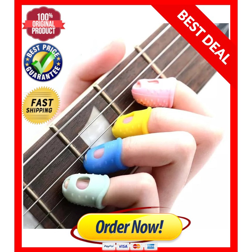 SPONTAN Pelindung Jari gitar silikon cover jari  FINGER GUITAR PROTECTOR