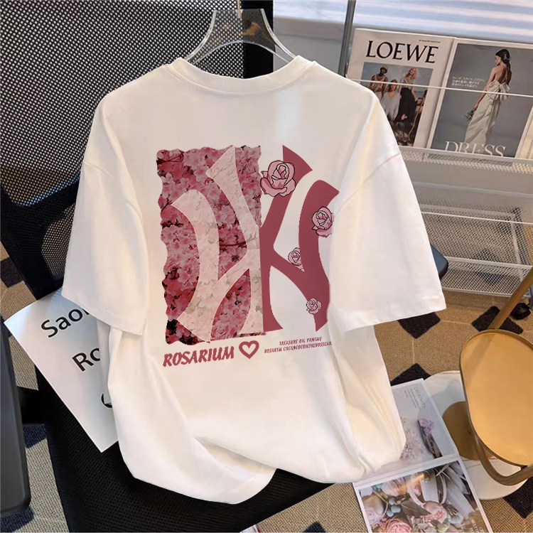 KOIKOO Baju Atasan Wanita Terbaru kaos oversize wanita korean baju kaos wanita | kaos brand NY kaos 