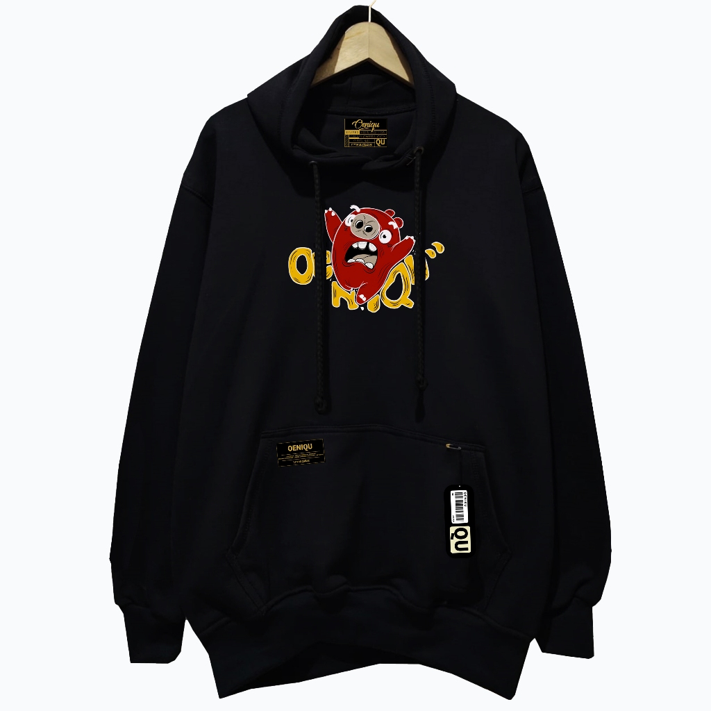 HOODIE PRIA DAN WANITA ORIGINAL OENIQU MOTIF MINION RED