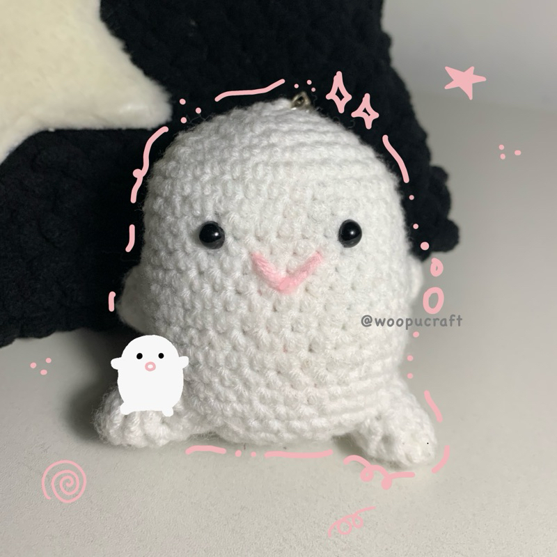 ׅ ˖ ♡ ๑ ֹ Keychain Warawara Amigurumi Crochet Handmade | The Boy and The Heron Keychain Rajut Lucu |