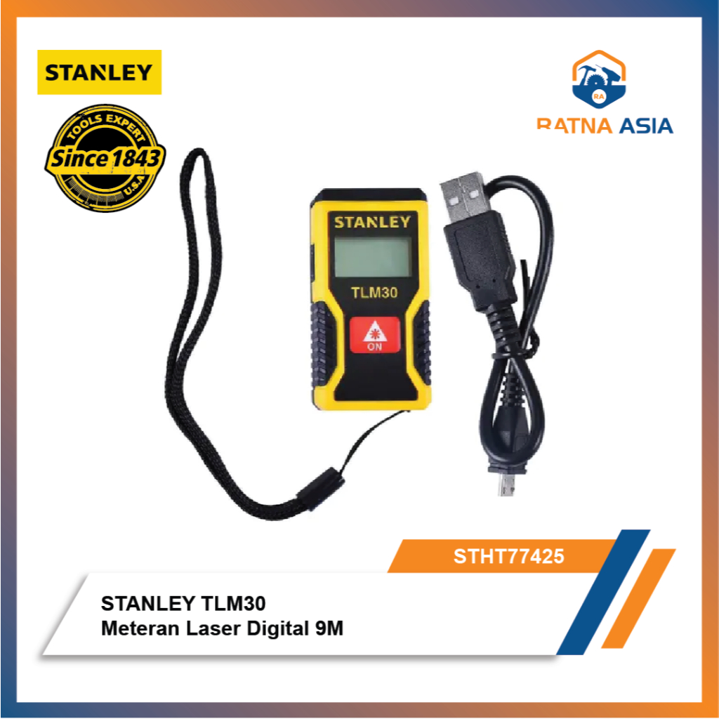STANLEY TLM30 STHT77425 Pocket LDM Meteran Laser Digital 9M