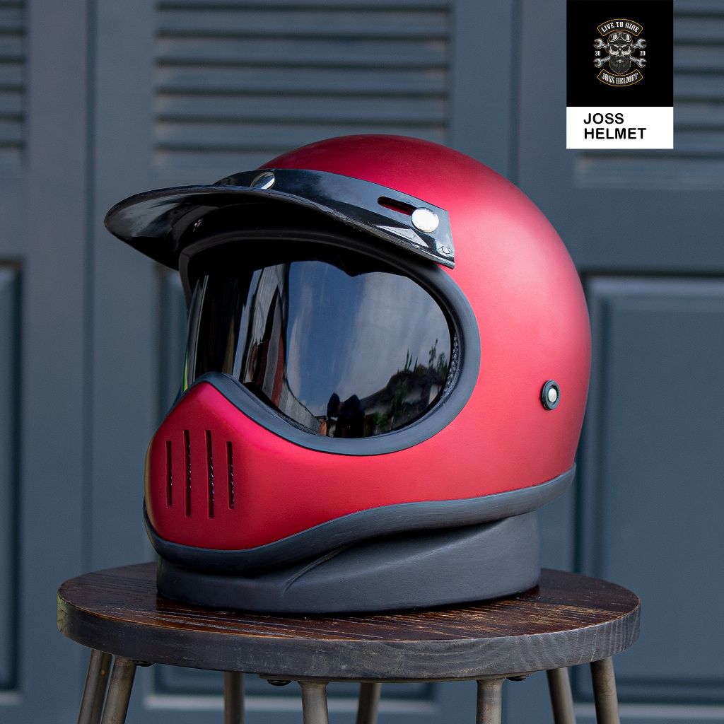 HELM CUSTUM CAKIL SIMPSON M30 RETRO FULL FACE SNI