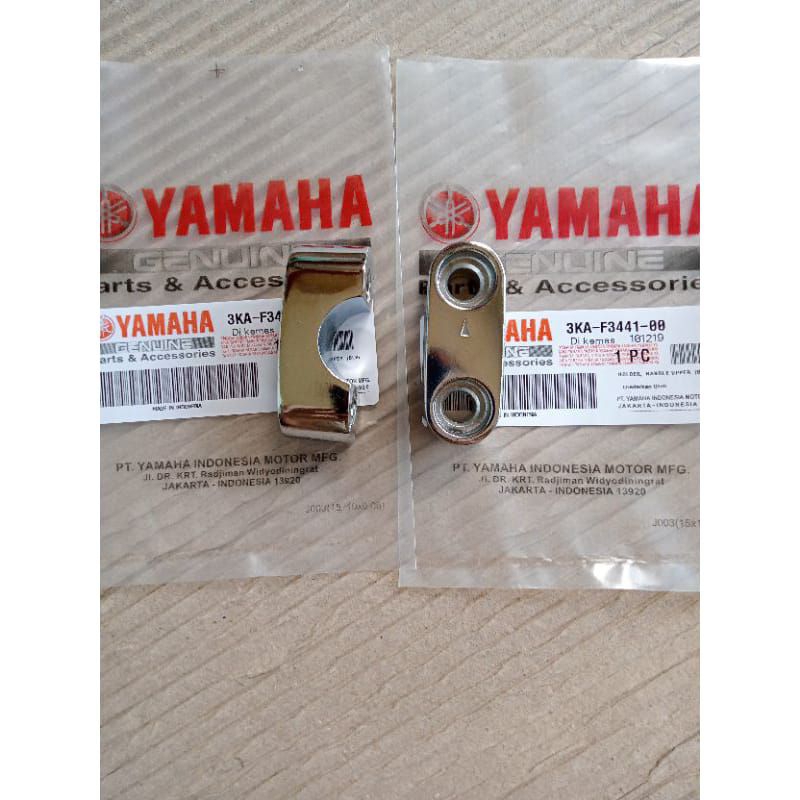 Kleman Raiser stang jepitan stang Rx King Vixion Scorpio MT25 Byson R15 ori Chrome