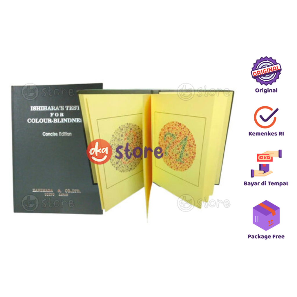 Buku Ishihara 14 plate / Isihara Book Tes Buta Warna