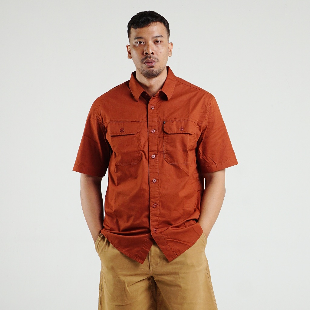 Kemeja MGEE Original - Kemeja Outdoor Lengan Pendek Original MGEE Trevor CKPR 012 Teracota