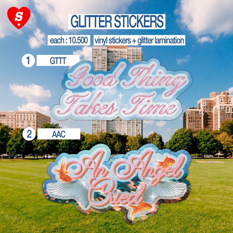 

glitter sticker collections