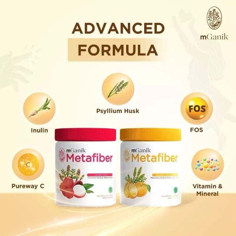 mGanik Metafiber 450gr | Suplemen Serat Khusus Diabetes - Mganik Balikpapan