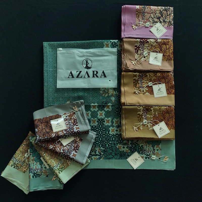 [ECER/SATUAN] AZARA MOTIF METAL LOGO KEMASAN POUCH I HIJAB TERMURAH I HIJAB KEKINIAN I HIJAB TERLARI