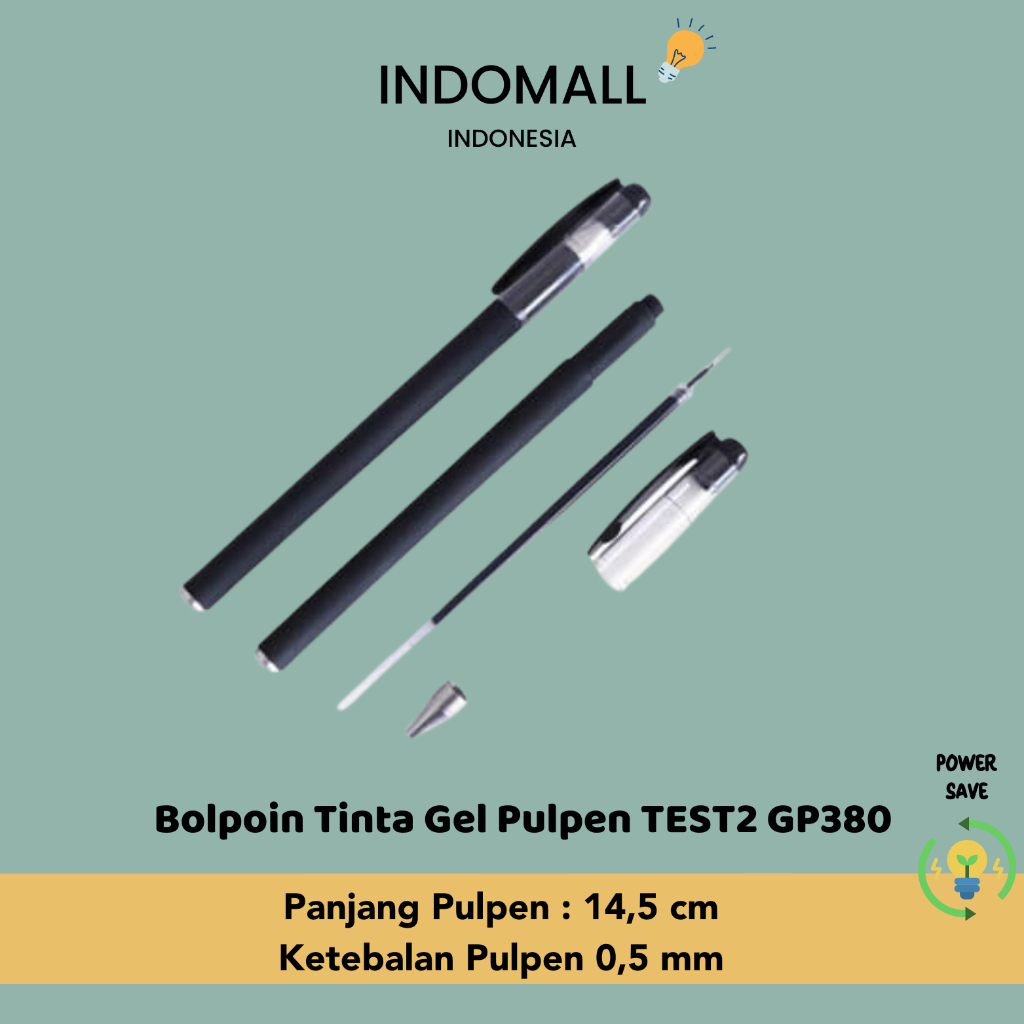 

Alat Tulis Kantor Sekolah Bolpoin Tinta Gel Pulpen TEST2 GP380