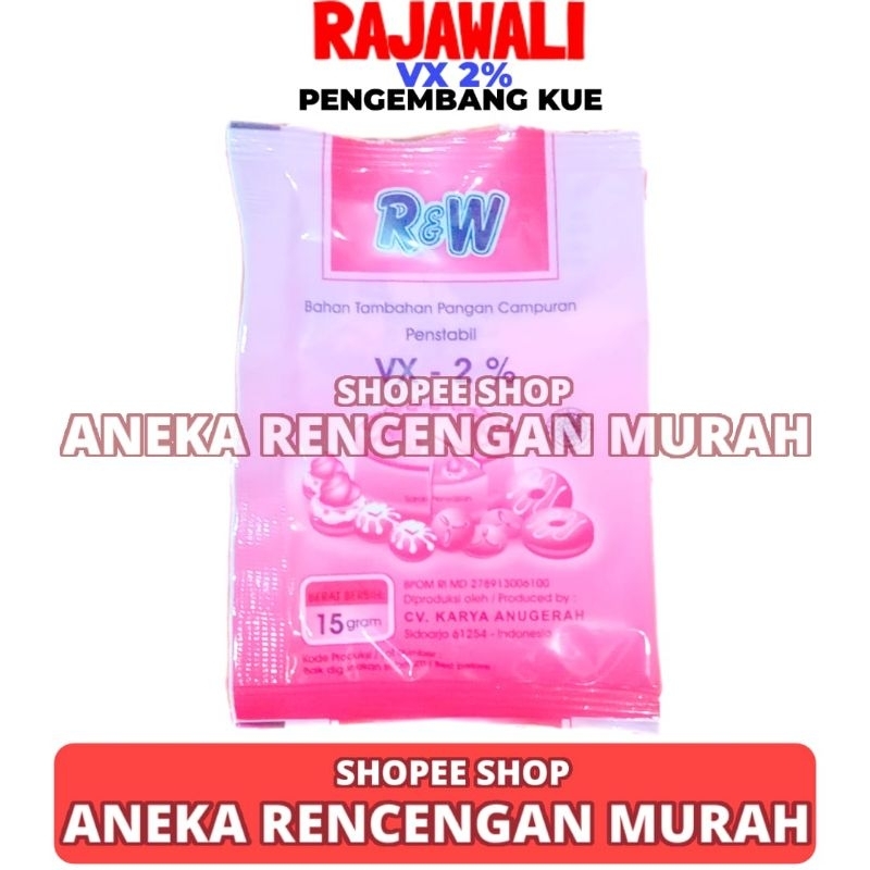 

VX 2% Pengembang Kue Rajawali 15 GR