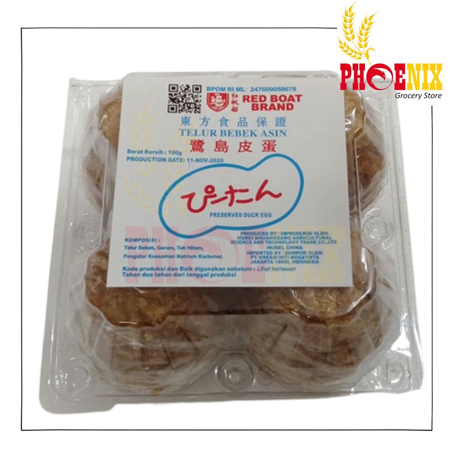 

Telur bebek pidan pitan preserved duck egg 1 box isi 4 biji