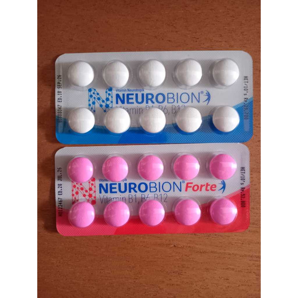 Neurobion tablet & Neurobion Forte tablet isi 10 tablet