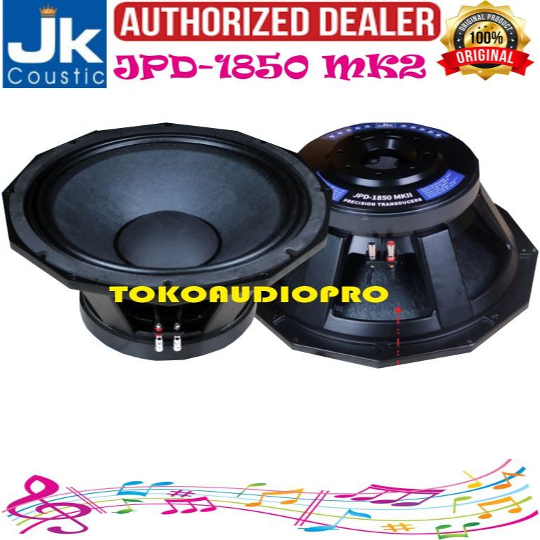 Speaker Component JK Coustic JPD1850 MKII Speaker Component Original