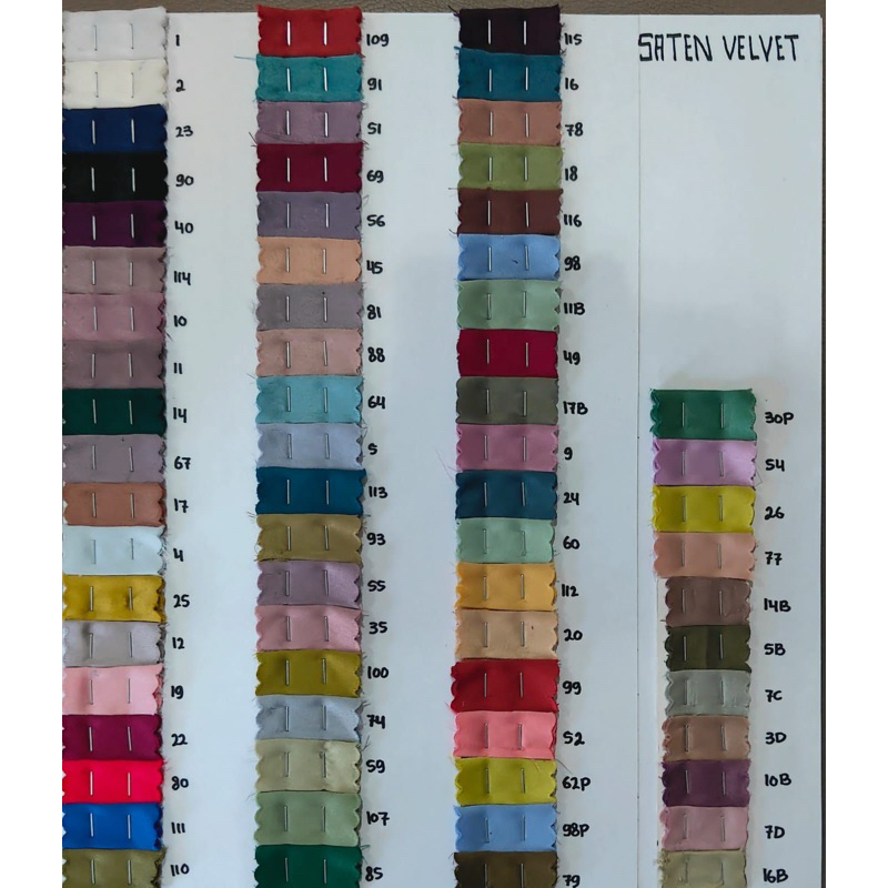 (Per 0,5 m) Satin Silky Velvet – Bahan Gaun Mewah & Kebaya Pesta