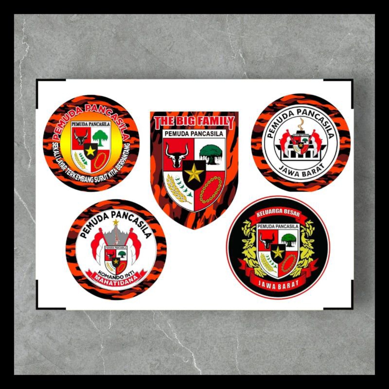 

stiker pemuda pancasila./stiker anti air/stiker the big family pemuda pancasila/ setiker pemuda pancasila jawa barat/stiker pemuda pancasila komandan inti mahatidana/stiker keluarga besar pemuda pancasila