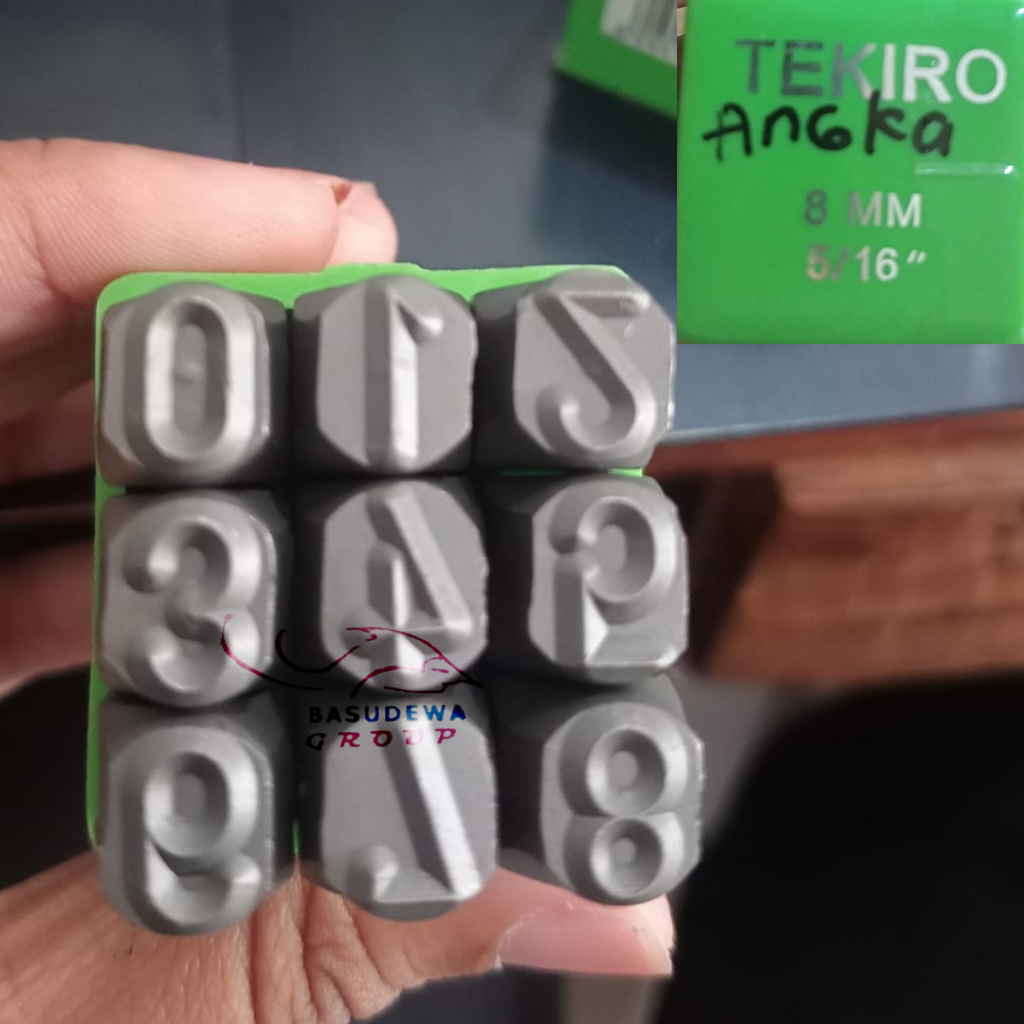 TEKIRO ANGKA KETOK 8mm / NUMBER PUNCH 8 mm TEKIRO / KETOK ANGKA TEKIRO