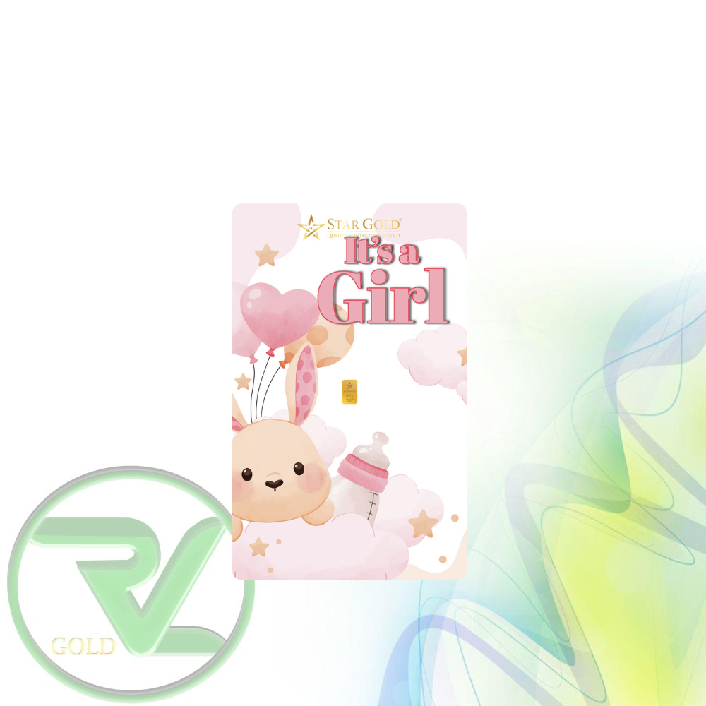 Rvl Gold Logam Mulia StarGold Baby Girl Series 03 0.1 Gram dan 0.25 Gram