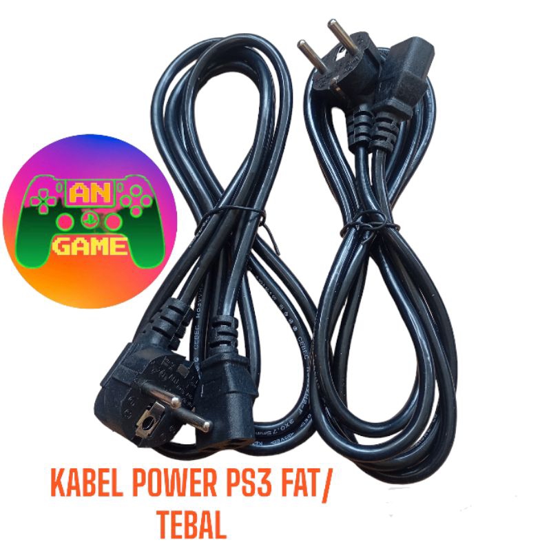 KABEL POWER PS3 FAT/XBOX/CPU/PRINTER ORI / KABEL AC PS3 FAT/XBOX/CPU