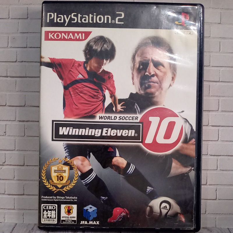 CD Original Ps2 Winning eleven 10 Jpn Bahasa Jepang Box dan Cover Original