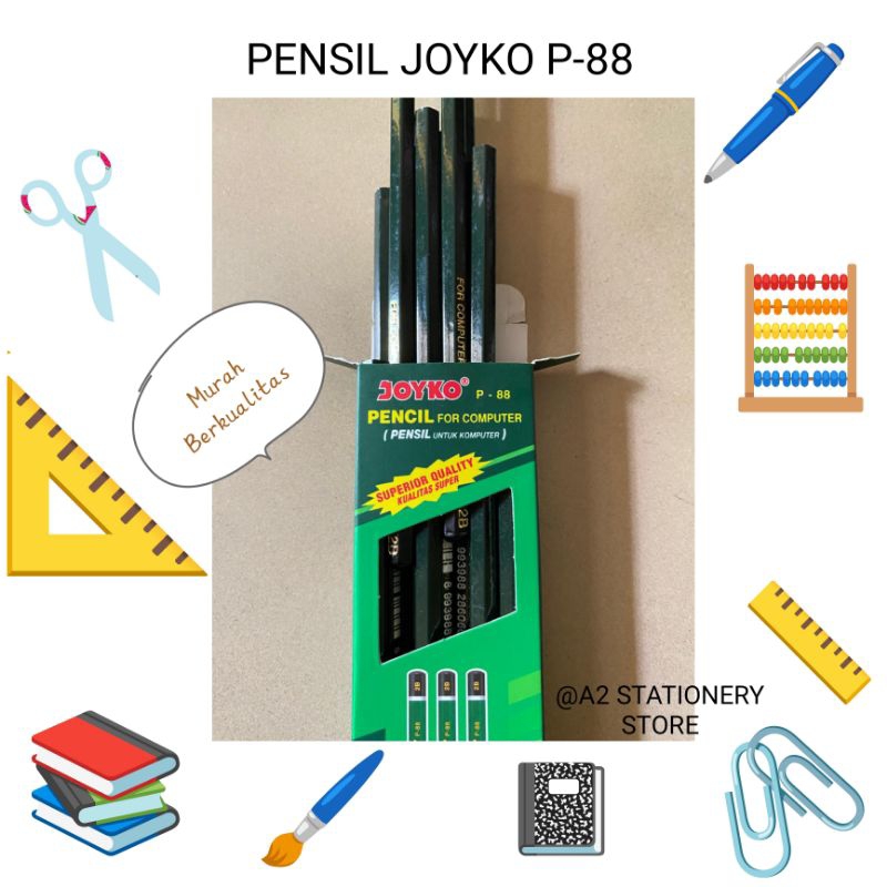 

Pensil 2B JOYKO P-88 isi 12 pcs MURAH MERIAH