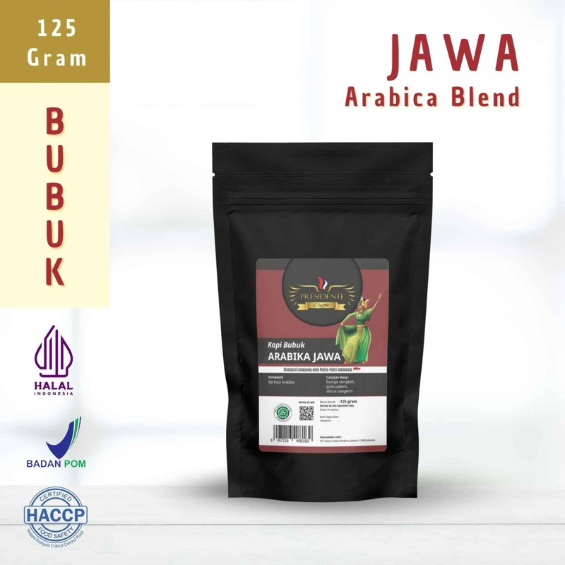 

Presidente Kopi Arabika Jawa (125 gram) Bubuk