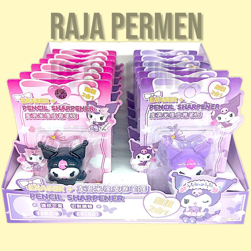 

Rautan Pensil Penghapus Karakter Sanrio Kuromi Rautan Pensil Sharpenner