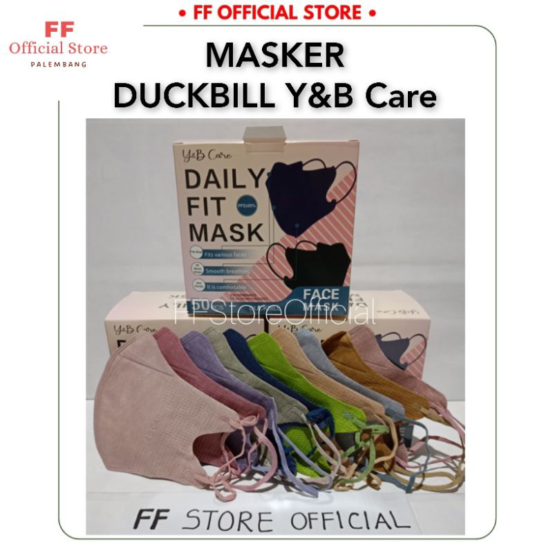 Y&B CARE MASKER DUCKBILL WARNA 3 PLY