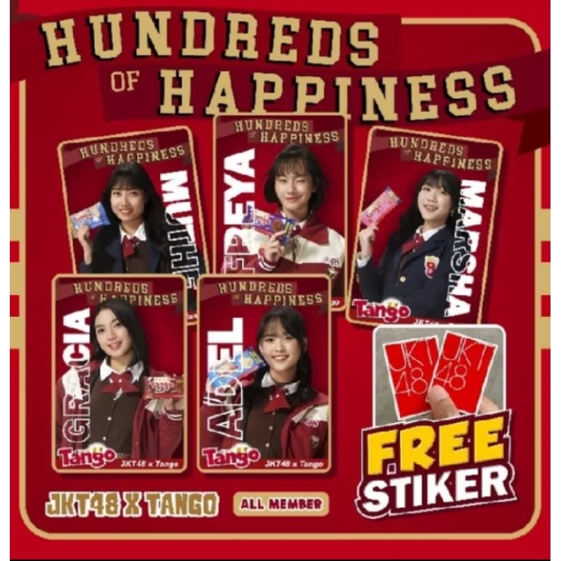 

[FREE STIKER] Photocard JKT 48×Tango 2 Sisi Premium Tebal 260gsm isi 15pcs Unoffcial | Bisa COD Limited