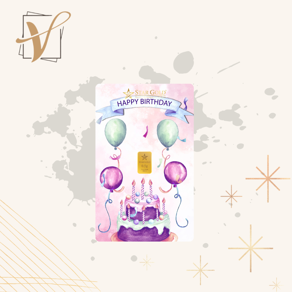 Logam Mulia StarGold BIRTHDAY 03 Series 0.5 Gram dan 1 Gram