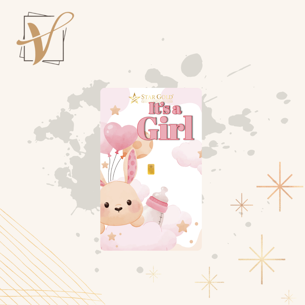 Logam Mulia StarGold Baby GIRL Series 03 0.1 Gram dan 0.25 Gram