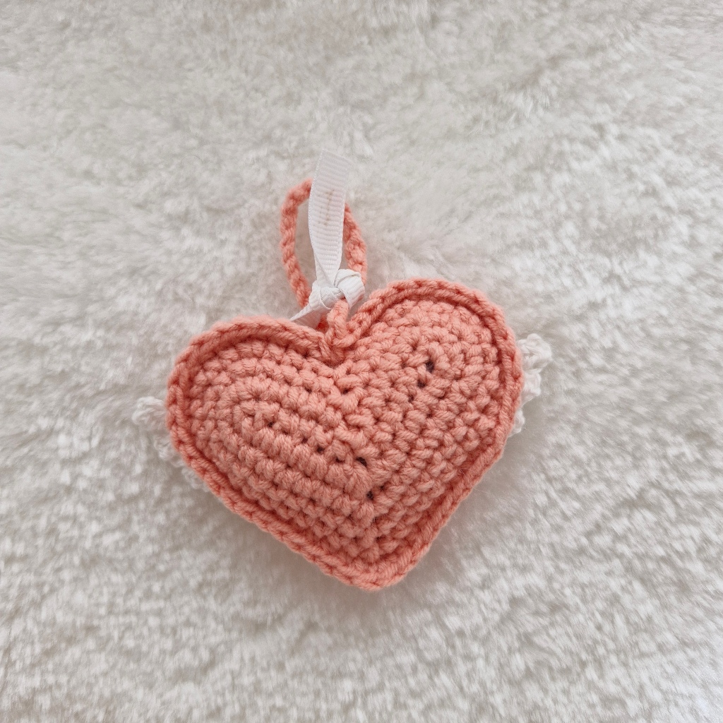 LovelyHeart with Wings Decoration Keychain | Bag Charm <Koriste>