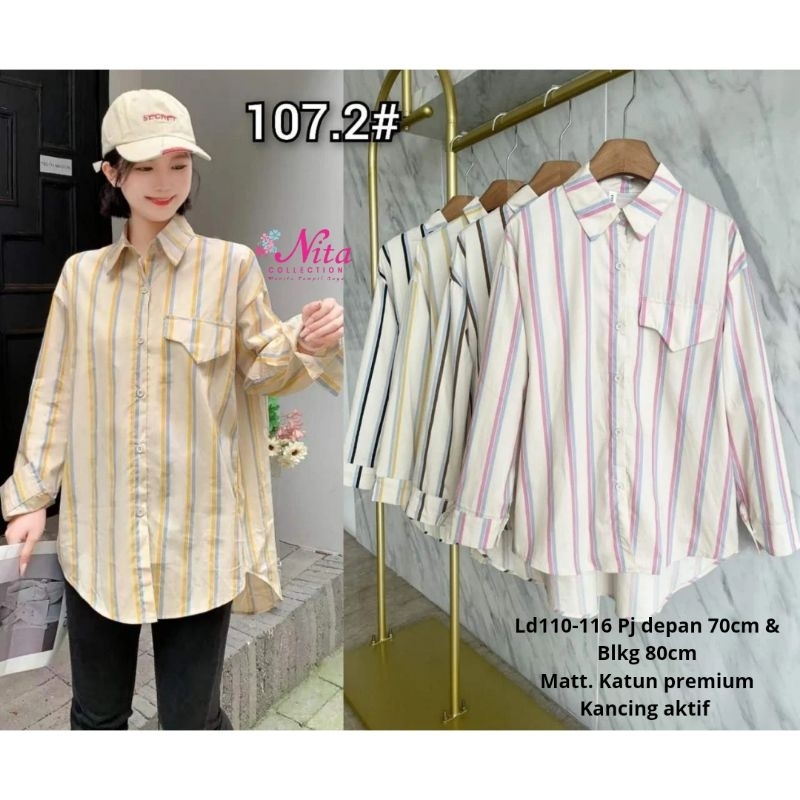 Salur shirt / blouse salur / kemeja wanita / Kemeja wanita salur