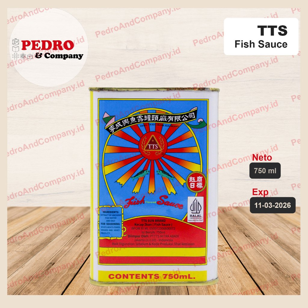 

TTS fish sauce kecap ikan teri asin 750 ml - matahari KALENG