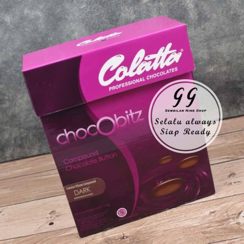 

COLATTA DARK COMPOUND COIN 1 Kg Chocobitz Chocolate Coklat Cokelat Hitam Bulat