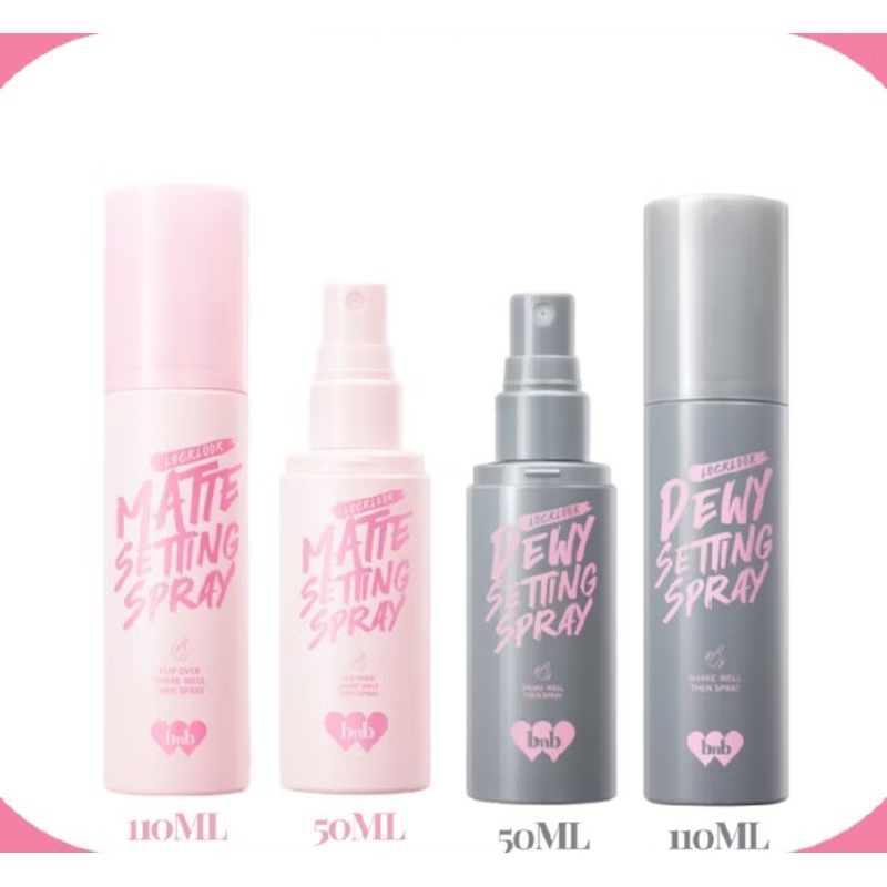 BNB Barenbliss Locklook Setting Spray 50 ml/ Matte Setting spray/Dewy setting spray/Setting spray bn