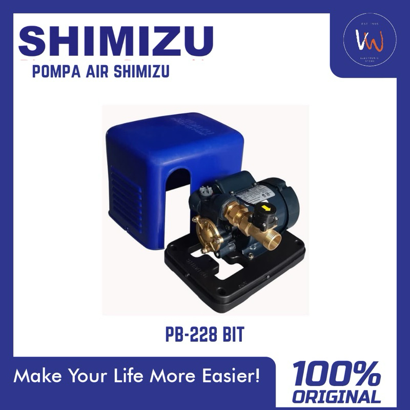 Pompa Air Pendorong Booster Otomatis Shimizu PB-228 BIT / Shimizu Pompa Pendorong Air Otomatis