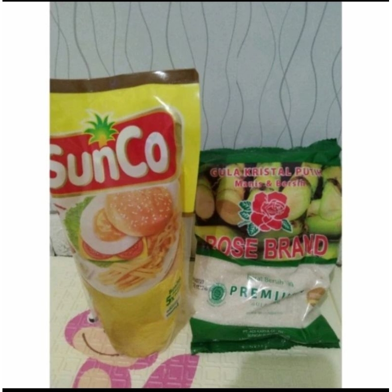 

Paket Minyak 1liter + gula rosebrand 1kg