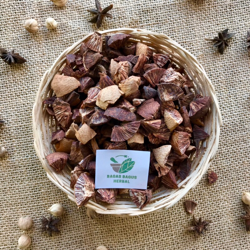 

(100gr) Biji Pinang Biji Jambe Iris Kering Herbal Tradisional Jurus Sehat Rempah JSR