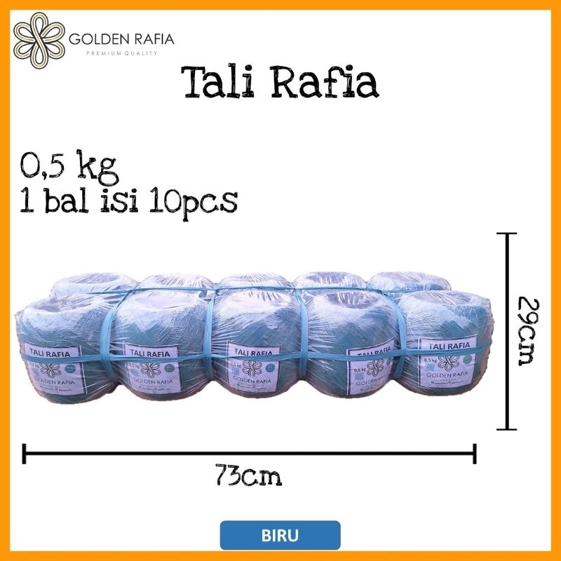 

Tali Rafia GOLDEN RAFIA 1 Ball isi 10 pcs 0.5 KG total 5 KG