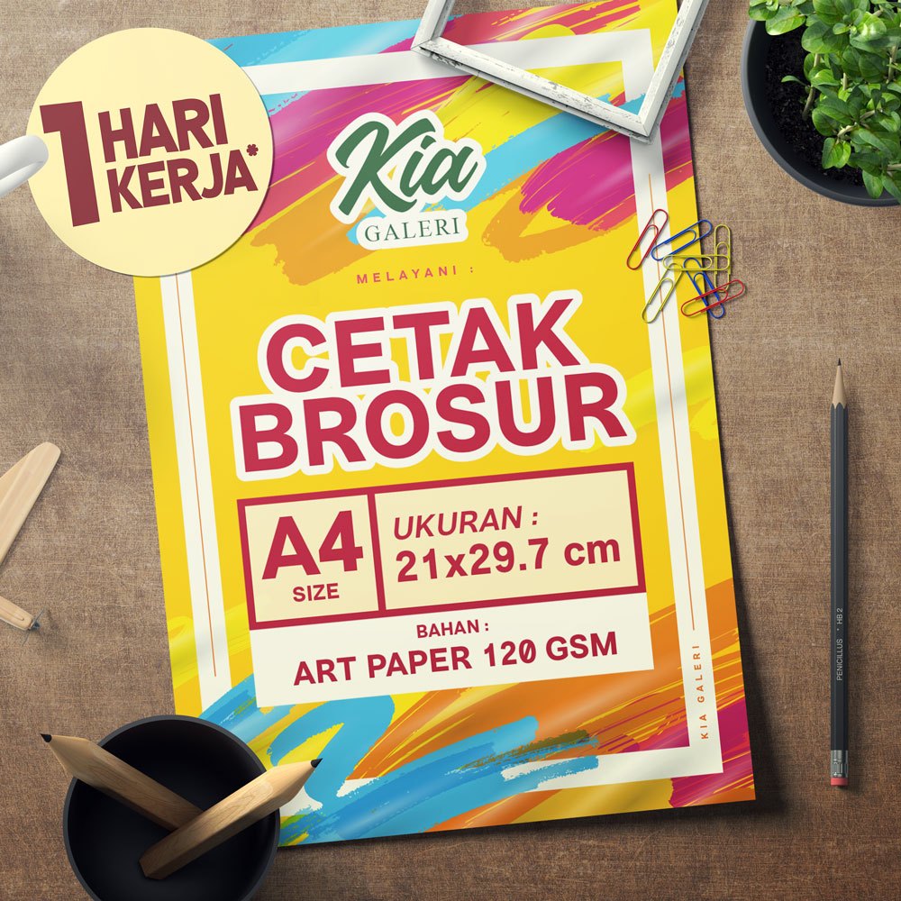 

Cetak Brosur A4 2 sisi Art Paper 120