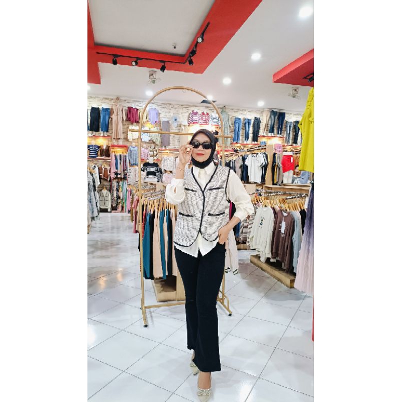 kemeja import | kemeja rompi | atasan wanita