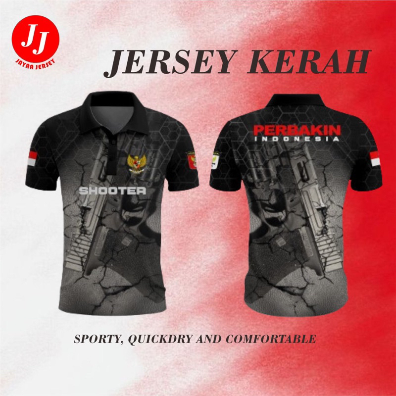 BAJU JERSEY KERAH PERBAKIN CUSTOM FULL PRINTING BAJU PERBAKIN JERSEY CUSTOM JERSEY DRYFIT PREMIUM