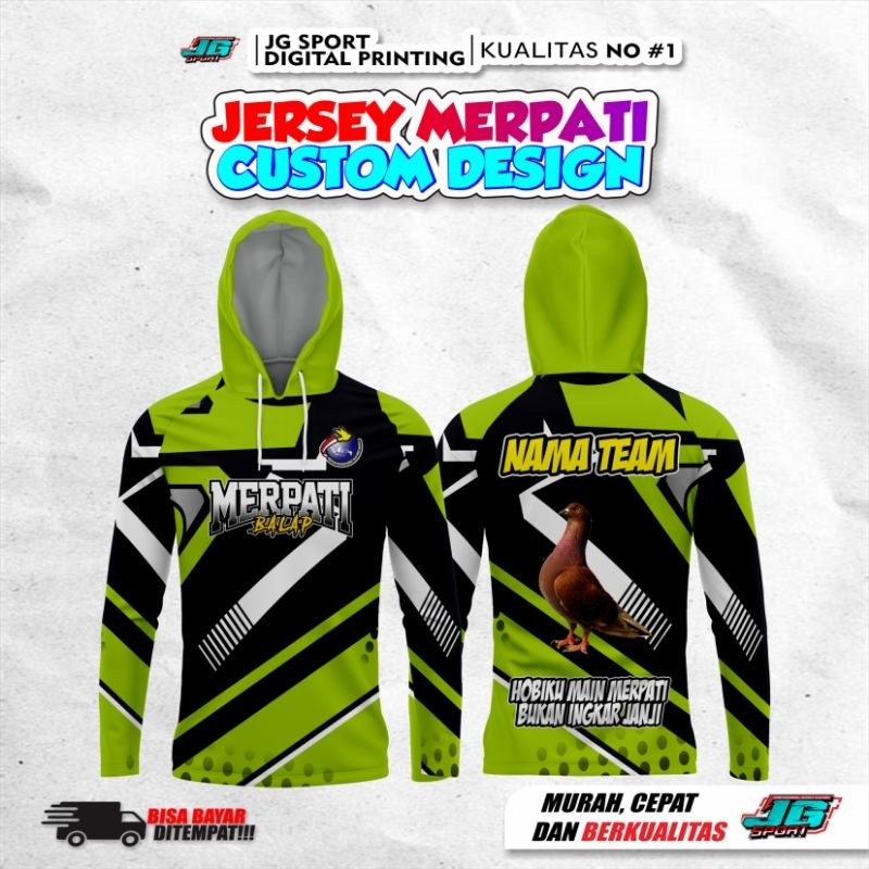 JERSEY MERPATI BALAP / SPRINT / TINGGI CUSTOM DESAIN BEBAS REQUEST