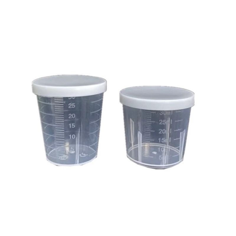 gelas 30ml tutup gelas 30ml ramping dengan tutup gelas ukur 30ml tutup gelas plastik 30ml