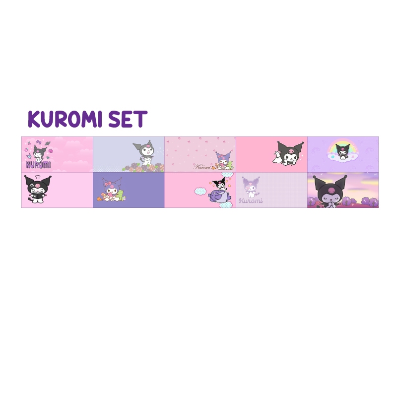 

Sticker nama waterproof kuromi