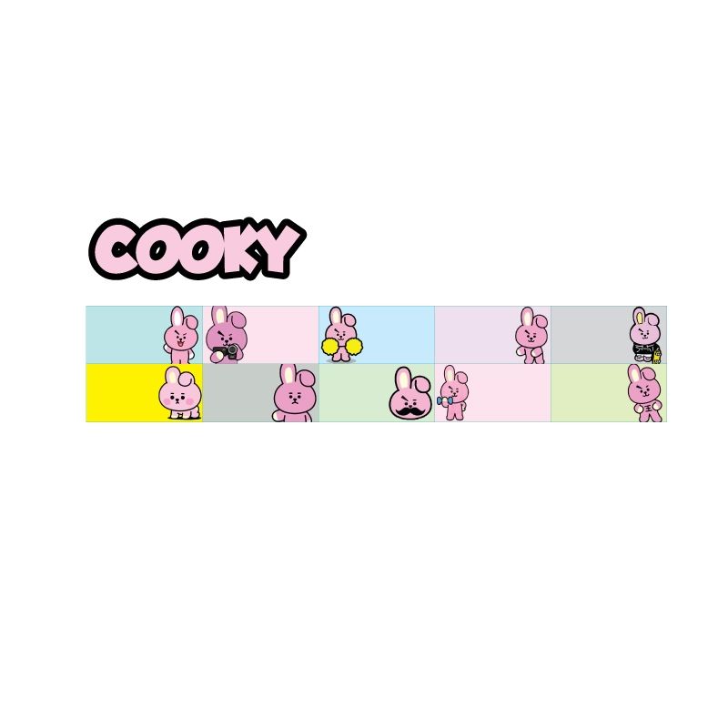 

sticker nama waterproof cooky