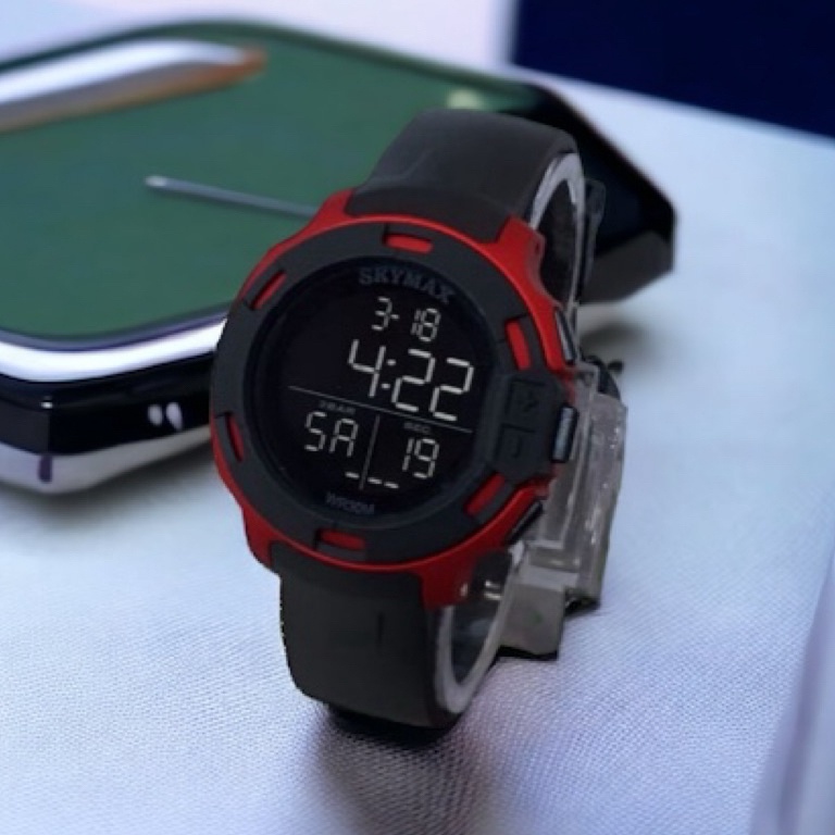 KODE R32K Jam tangan ORIGINAL SKYMAX Series 1817G bisa dipake buat berenang SKYMAX