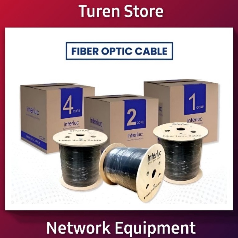 interluc 1Core 2Core 4Core 3Seling Kabel FO Fiber Optic 3 Seling Dropcore 1 Core 2 Core dan 4 Core 1