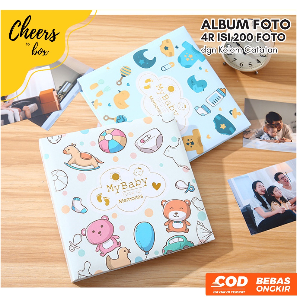 KODE B53N 4R 2 Slot dengan Kolom Catatan  Buku Album Foto 4R Isi 2 Foto dengan Tambahan Kolom Notes 