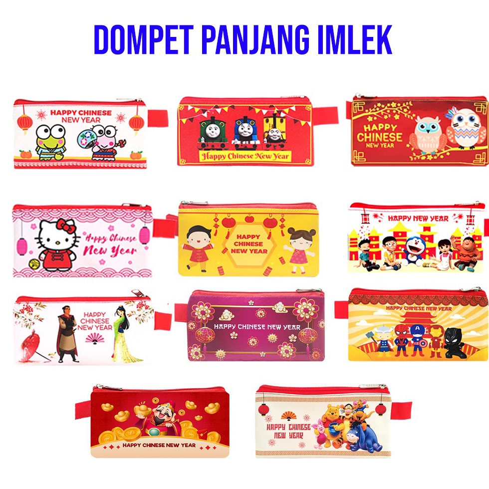 

MURAHMERIAH Imlek Dompet Panjang Naga Dragon Chinese New Year Red Envelope Long Pouch Wallet Angpao Ang Pao Hongbao Hong Bao Promo2